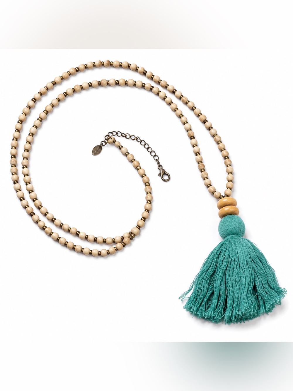 BPD Turquoise Tassel Necklace